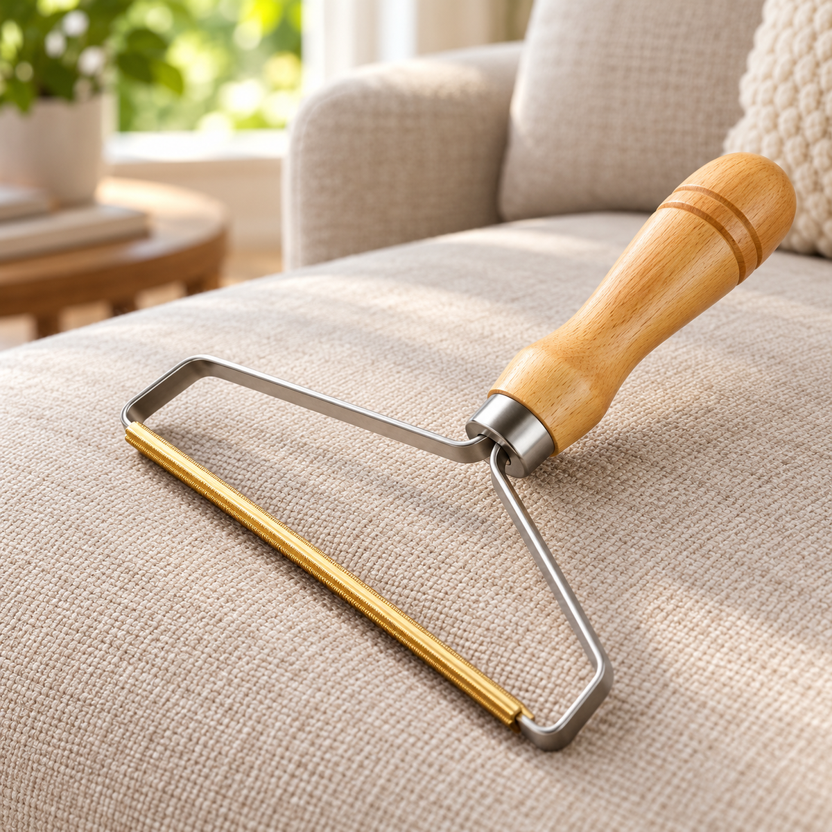 Reusable Pet Hair Remover – Wooden Handle